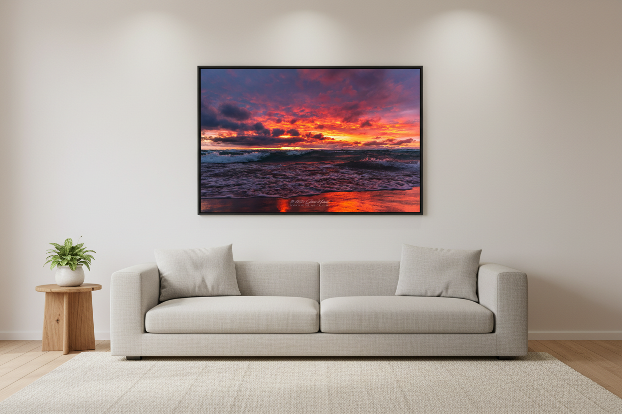 Large Landscape Print Room Mockup