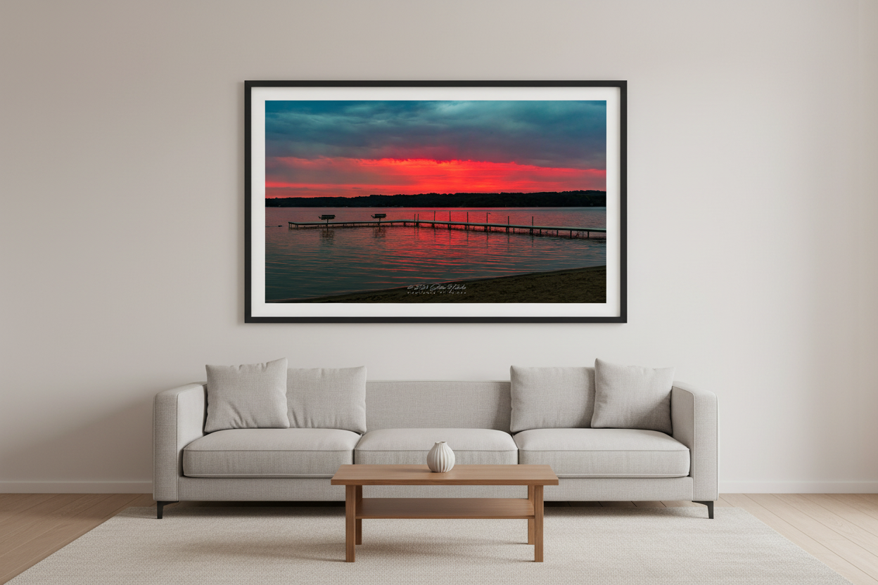 Large Landscape Print Room Mockup