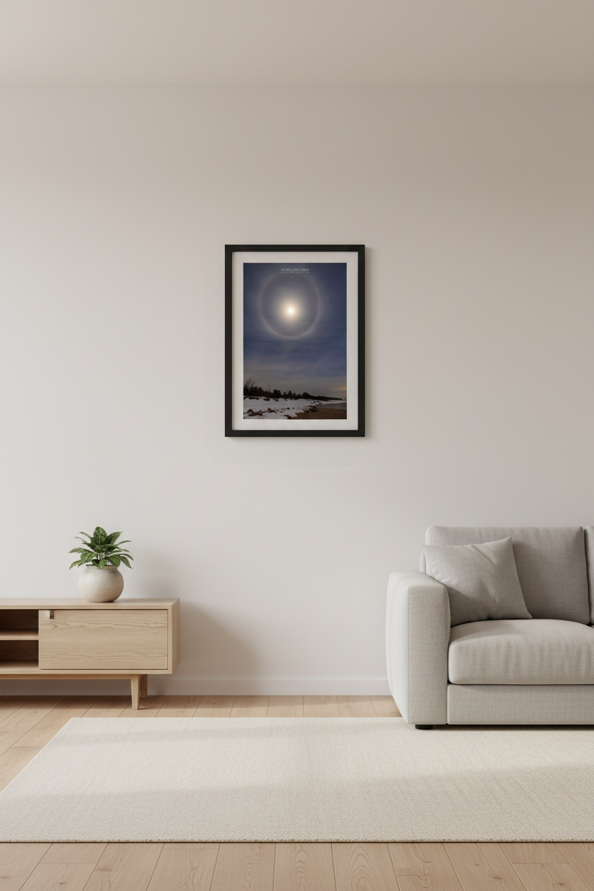 Small Portrait Print Room Mockup